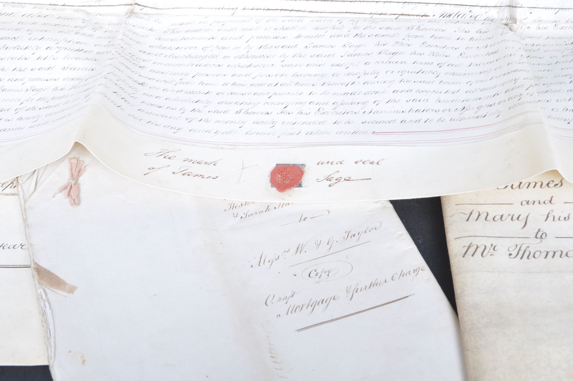 COLLECTION OF 18TH & 19TH CENTURY INDENTURES & DOCUMENTS - Image 8 of 9