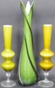 MID 20TH CENTURY CHRISTALLERIA FRATELLI BETTIO VASE & TWO OTHERS