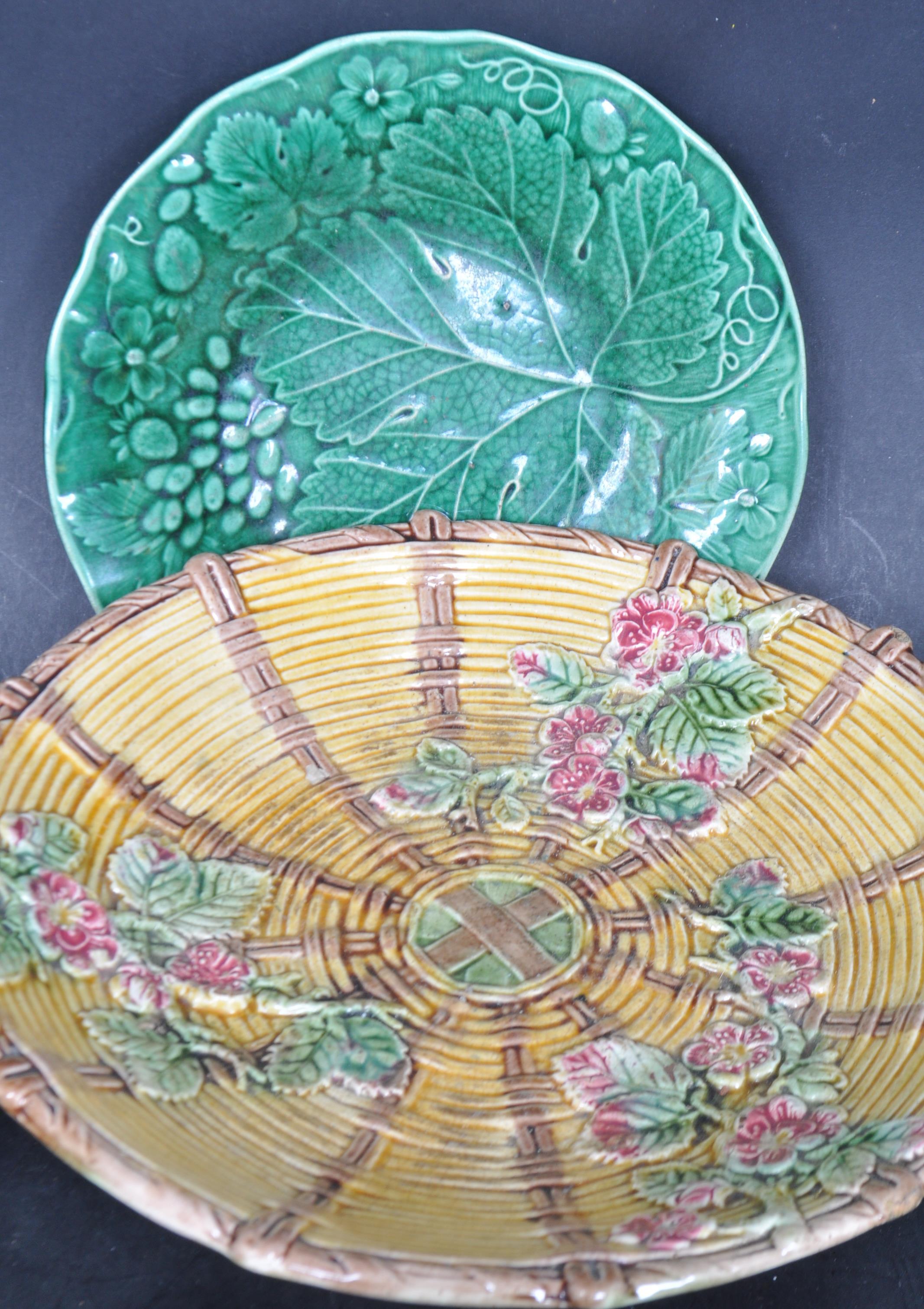 COLLECTION OF VICTORIAN MAJOLICA CERAMICS - Image 3 of 13