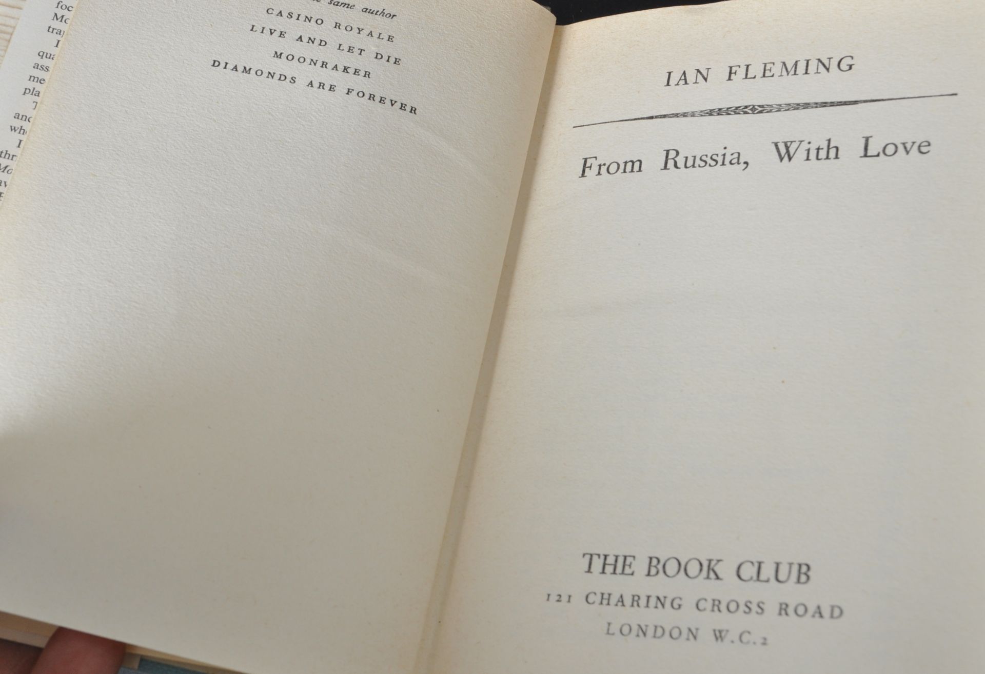 FLEMING - FROM RUSSIA WITH LOVE - 007 JAMES BOND BOOK - Image 3 of 6