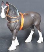 VINTAGE BESWICK CLYDESDALE SHIRE HORSE FIGURE