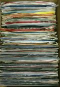 LARGE COLLECTION APPROX 300+ 45'S VINYL SINGLES