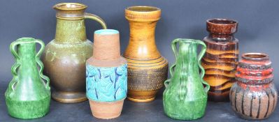 COLLECTION OF RETRO VINTAGE MID 20TH CENTURY STUDIO ART POTTERY