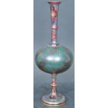 20TH CENTURY BOHEMIAN CZECH CRANBERRY GLASS VASE