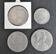 ASSORTMENT OF SILVER COINS INCLUDING GEORGE IIII & LATER