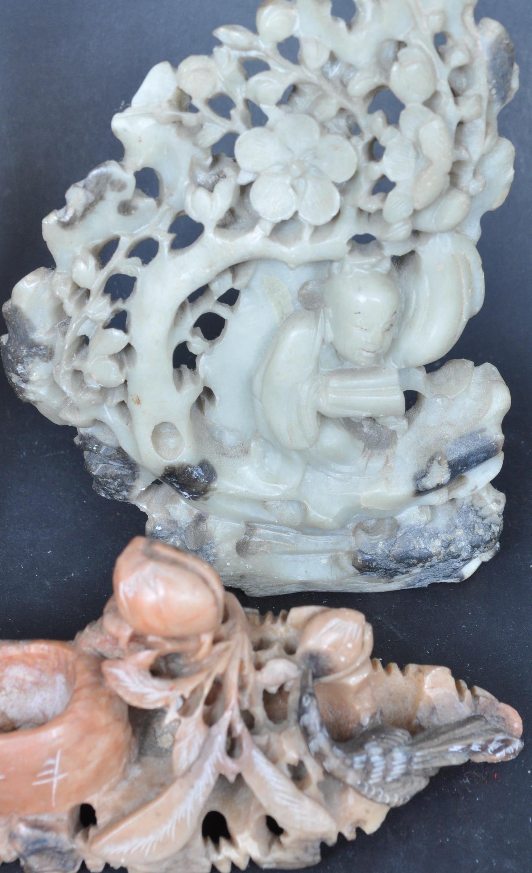 COLLECTION OF 19TH & 20TH CENTURY CHINESE SOAPSTONE - Image 2 of 11