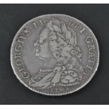 18TH CENTURY GEORGE II SILVER HALF CROWN COIN - 1746