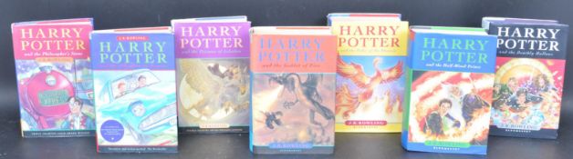 FULL SET OF SEVEN HARRY POTTER FIRST EDITION BOOKS