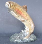 BESWICK CERAMIC FIGURINE OF A JUMPING TROUT NO 1032