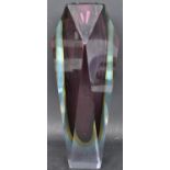 RETRO VINTAGE 20TH CENTURY SOMMERSO MURANO FACETED VASE