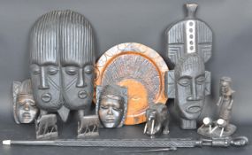COLLECTION OF VINTAGE 20TH CENTURY AFRICAN / TRIBAL ITEMS