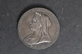 SILVER 1837 QUEEN VICTORIA JUBILEE MEDAL COIN