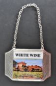 SILVER PLATE WHITE WINE DECANTER LABEL