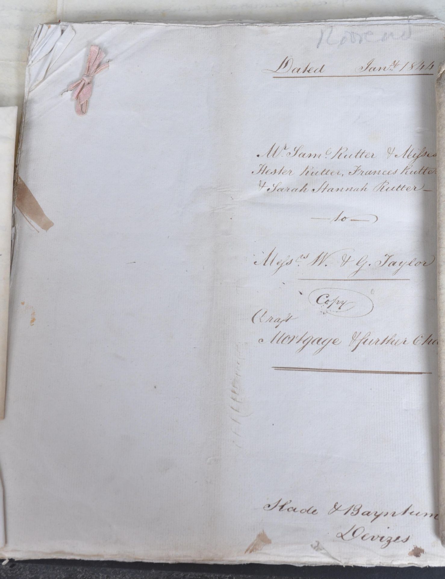 COLLECTION OF 18TH & 19TH CENTURY INDENTURES & DOCUMENTS - Image 6 of 9