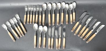 ORIGINAL DENBY TOUCHSTONE TIGERS EYE MID CENTURY FLATWARE