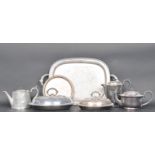 COLLECTION OF SILVER PLATED ITEMS - TRAY, TEA SERVICE