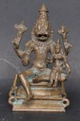 19TH CENTURY INDIAN HINDU FIGURINE OF VISHNU NARASIMHA