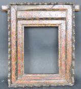 EARLY 20TH CENTURY PAINTED INDIAN HARDWOOD FRAME