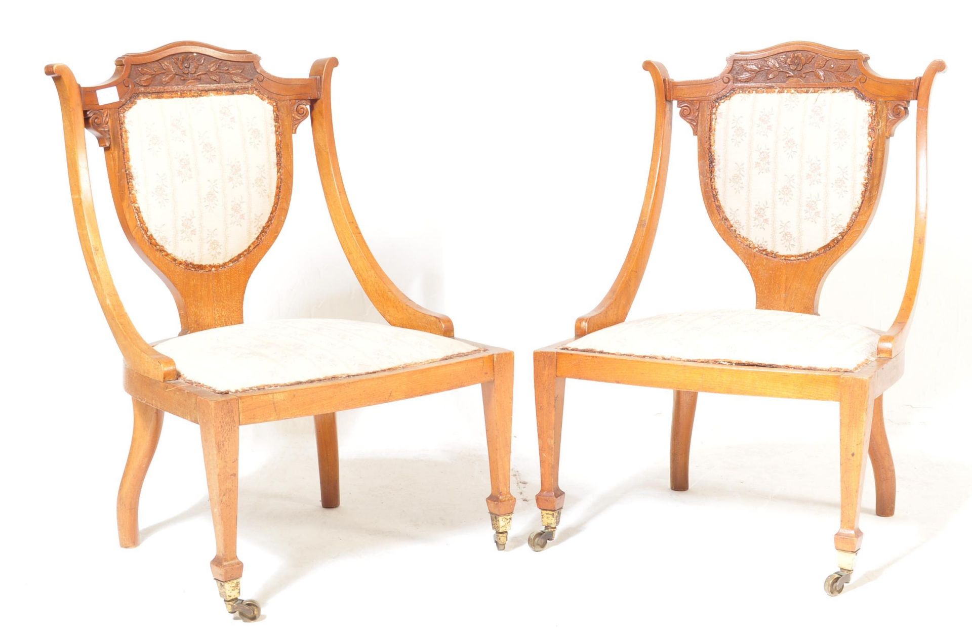 HEWESTON MILNER & THEXTON PAIR MAHOGANY ARMCHAIRS