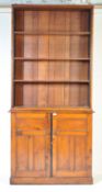 19TH CENTURY VICTORIAN OAK LIBRARY BOOKCASE CABINET