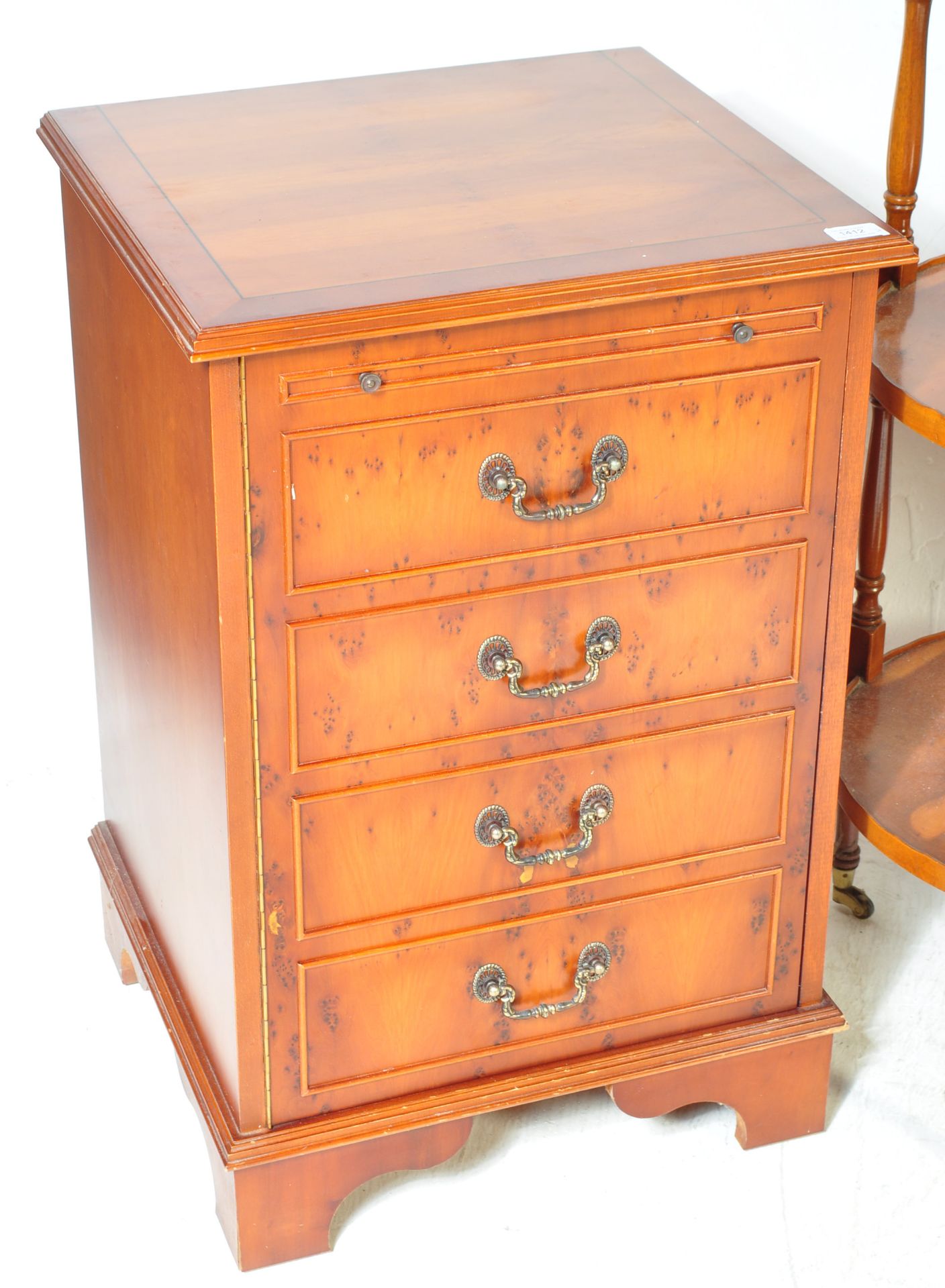COLLECTION OF YEW WOOD REGENCY FURNITURE - Image 2 of 7