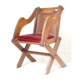 20TH CENTURY OAK GLASTONBURY CHURCH CHAIR