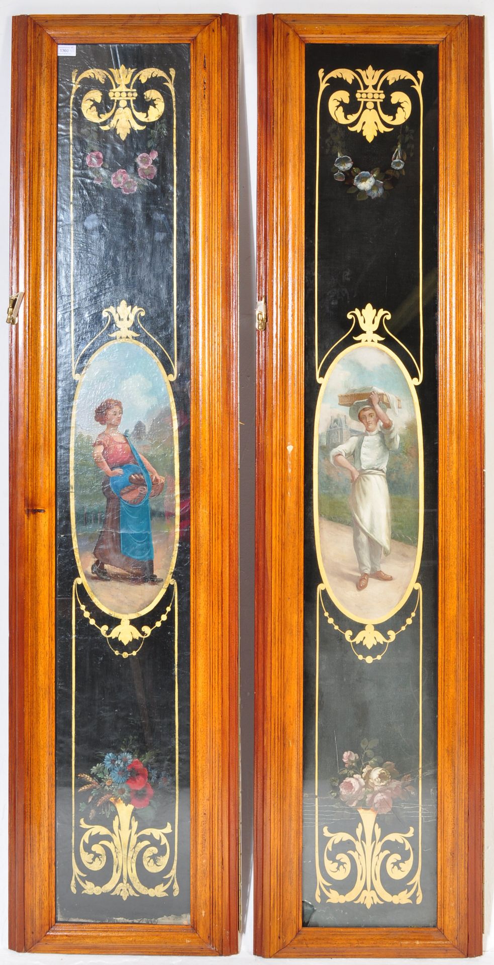 19TH CENTURY FAIRGROUND / CARRIAGE PAINTED CANVAS PANELS