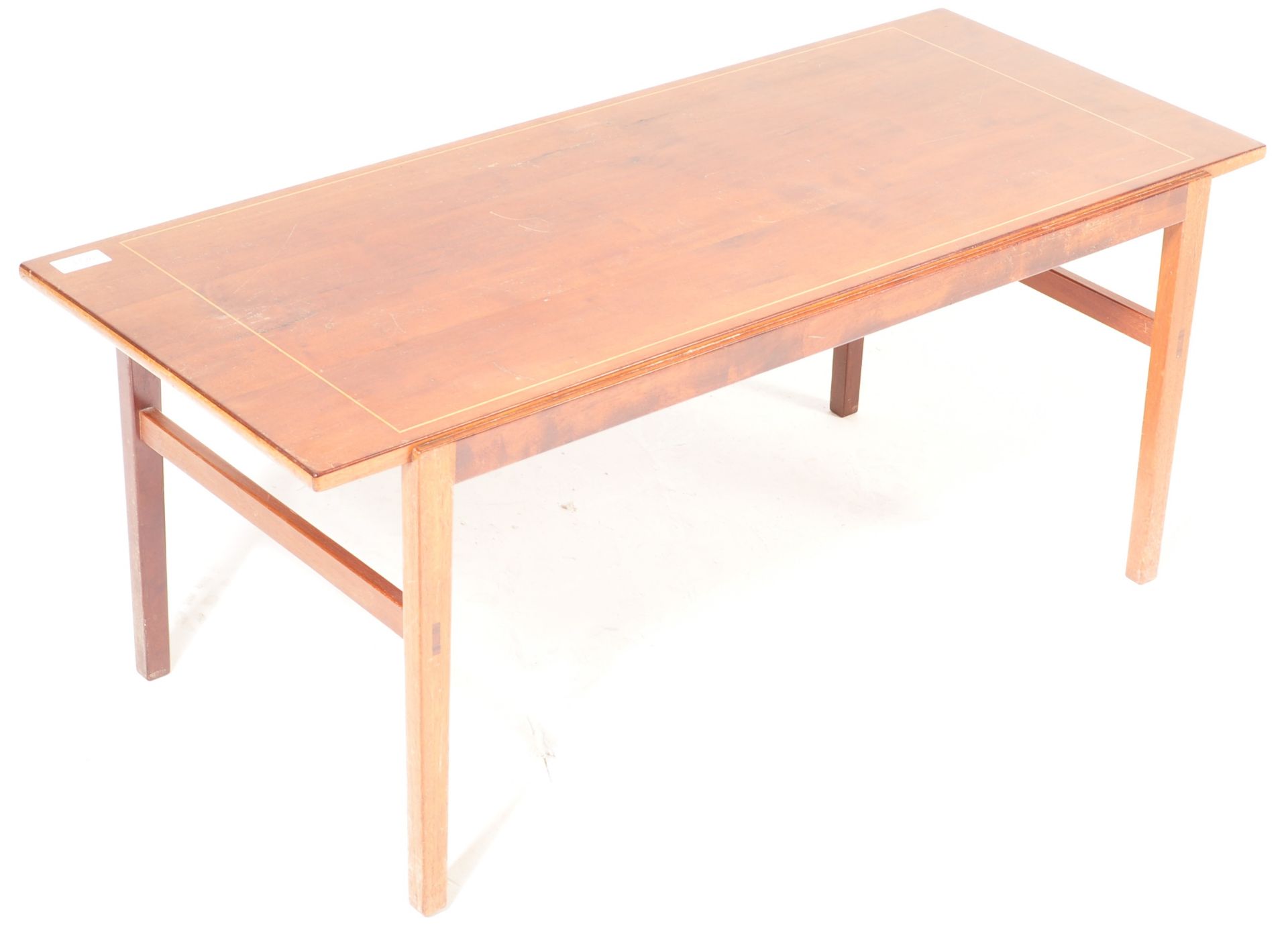 RETRO MID CENTURY TEAK WOOD LONG JOHN COFFEE TABLE - Image 2 of 4