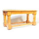 EARLY 20TH CENTURY ECCLESIASTICAL PINE TABLE