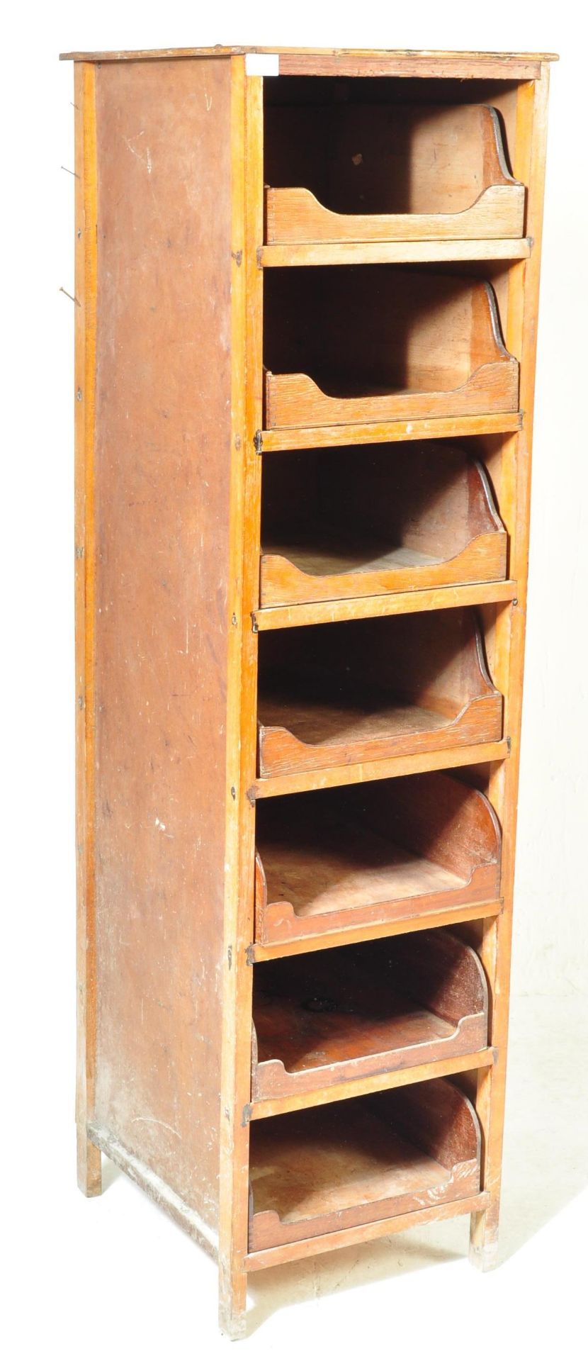 VINTAGE 20TH CENTURY OPEN FACED INDUSTRIAL CABINET - Image 2 of 6