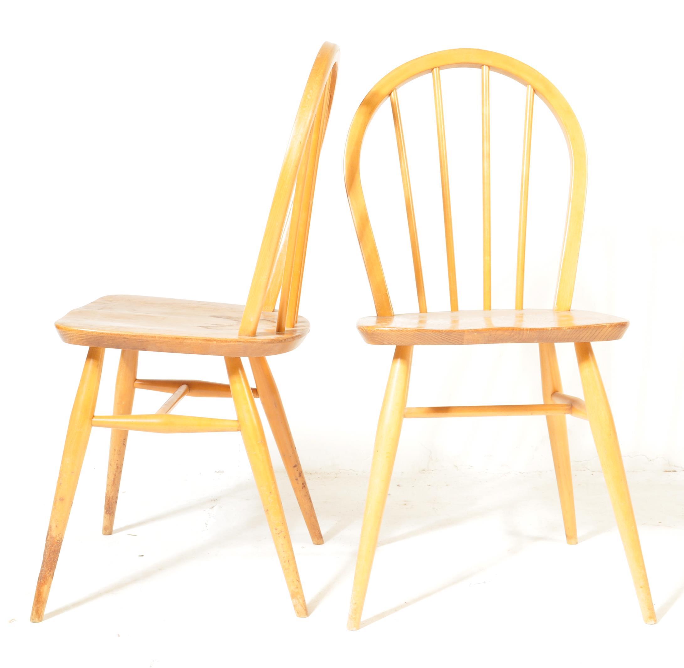 ERCOL - SET OF THREE DINING CHAIRS - Image 5 of 7