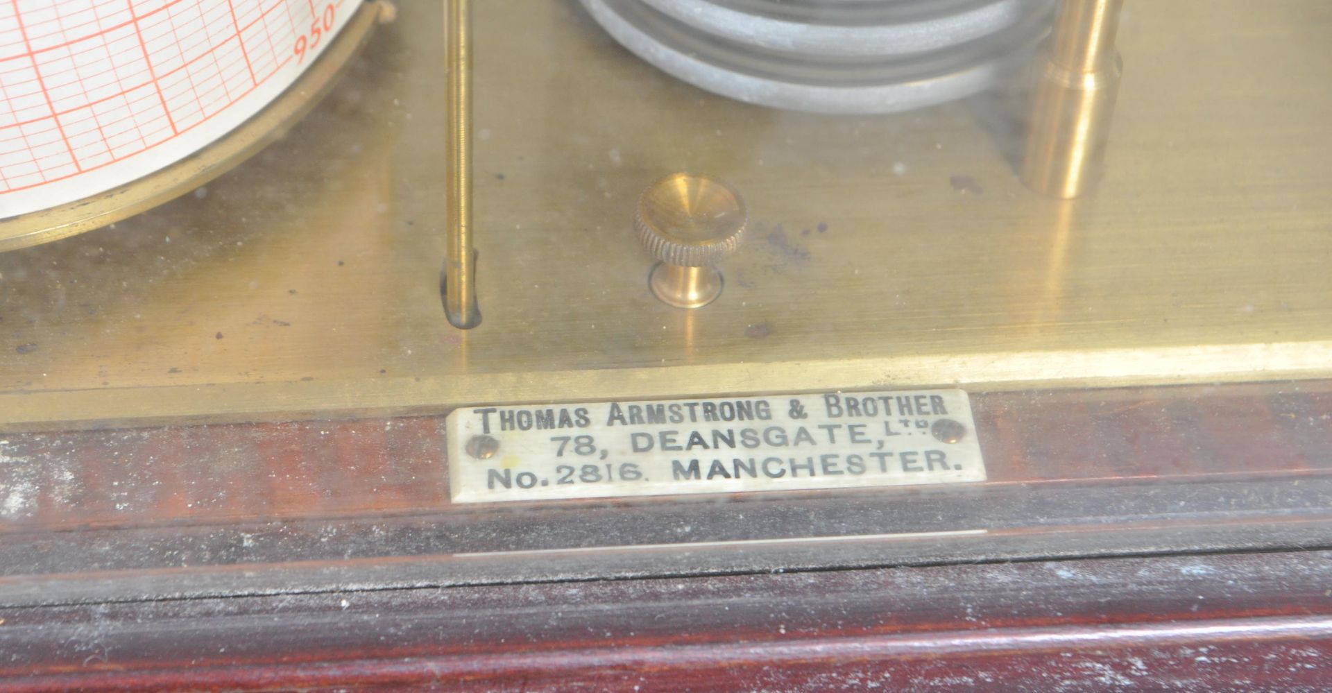 EARLY 20TH CENTURY THOMAS ARMSTRONG & BROTHERS BAROMETER - Image 2 of 7