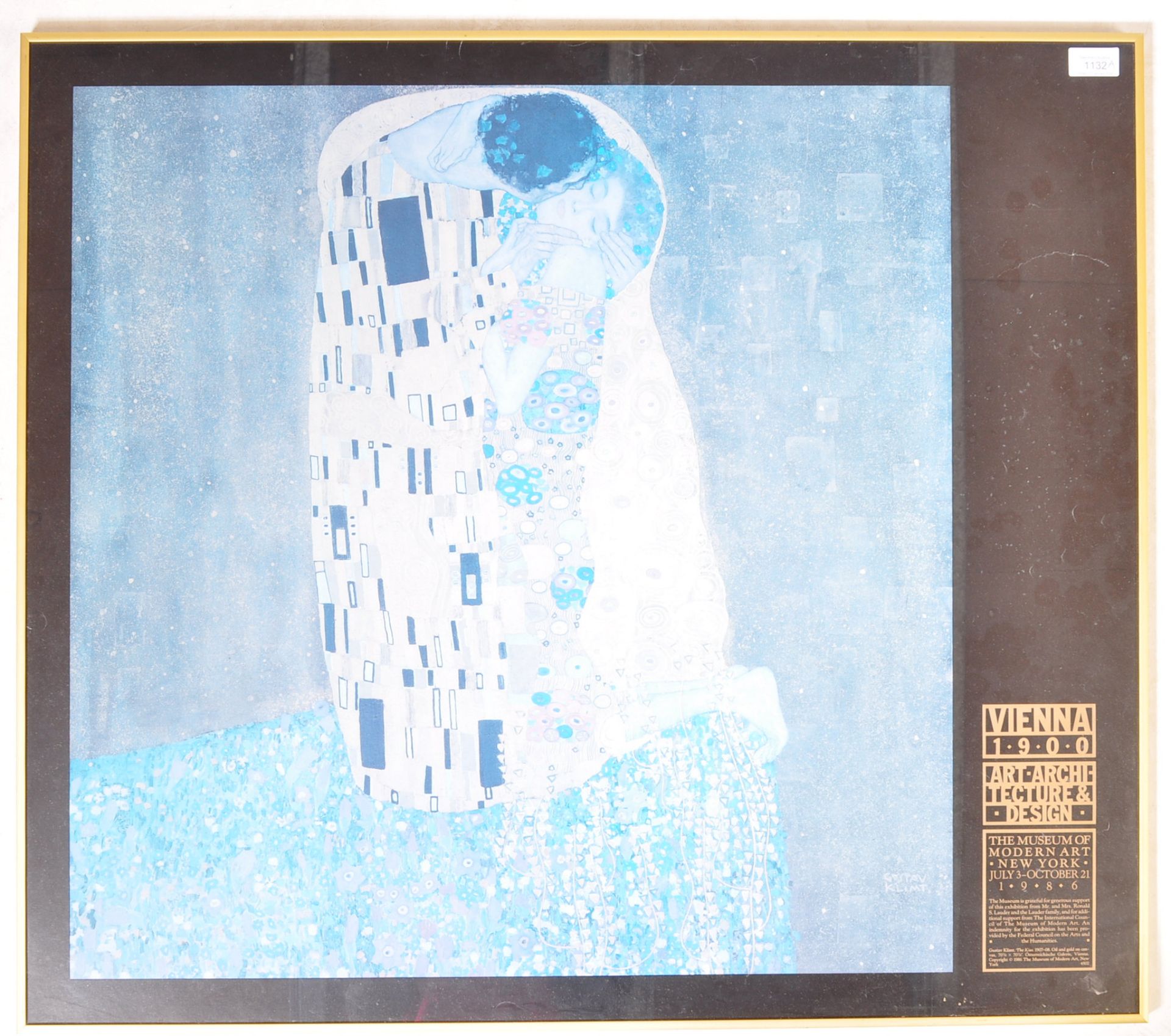 1980S MOMA GUSTAV KLIMT VIENNA EXHIBITION POSTER