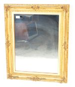 19TH CENTURY GILT WOOD AND GESSO OVERMANTEL MIRROR