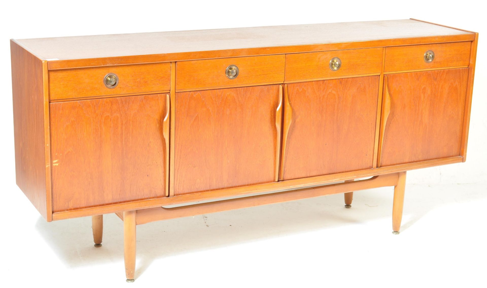 RETRO VINTAGE MID 20TH CENTURY TEAK SIDEBOARD - Image 2 of 10