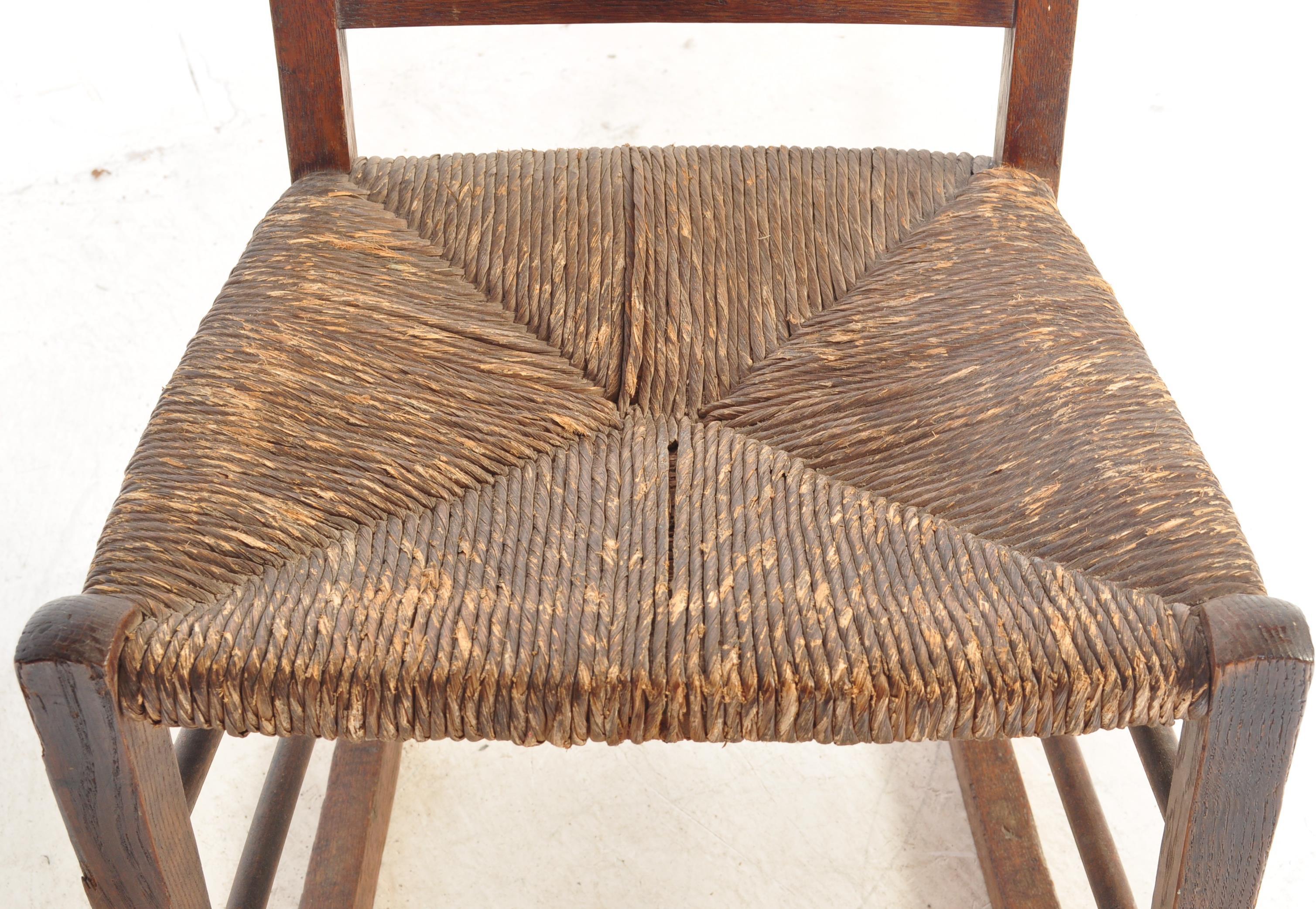 EARLY 20TH CENTURY ARTS & CRAFTS MINATURE ROCKING CHAIR - Image 3 of 6
