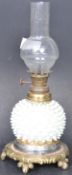 19TH CENTURY VICTORIAN HOBNAIL GLASS LAMP