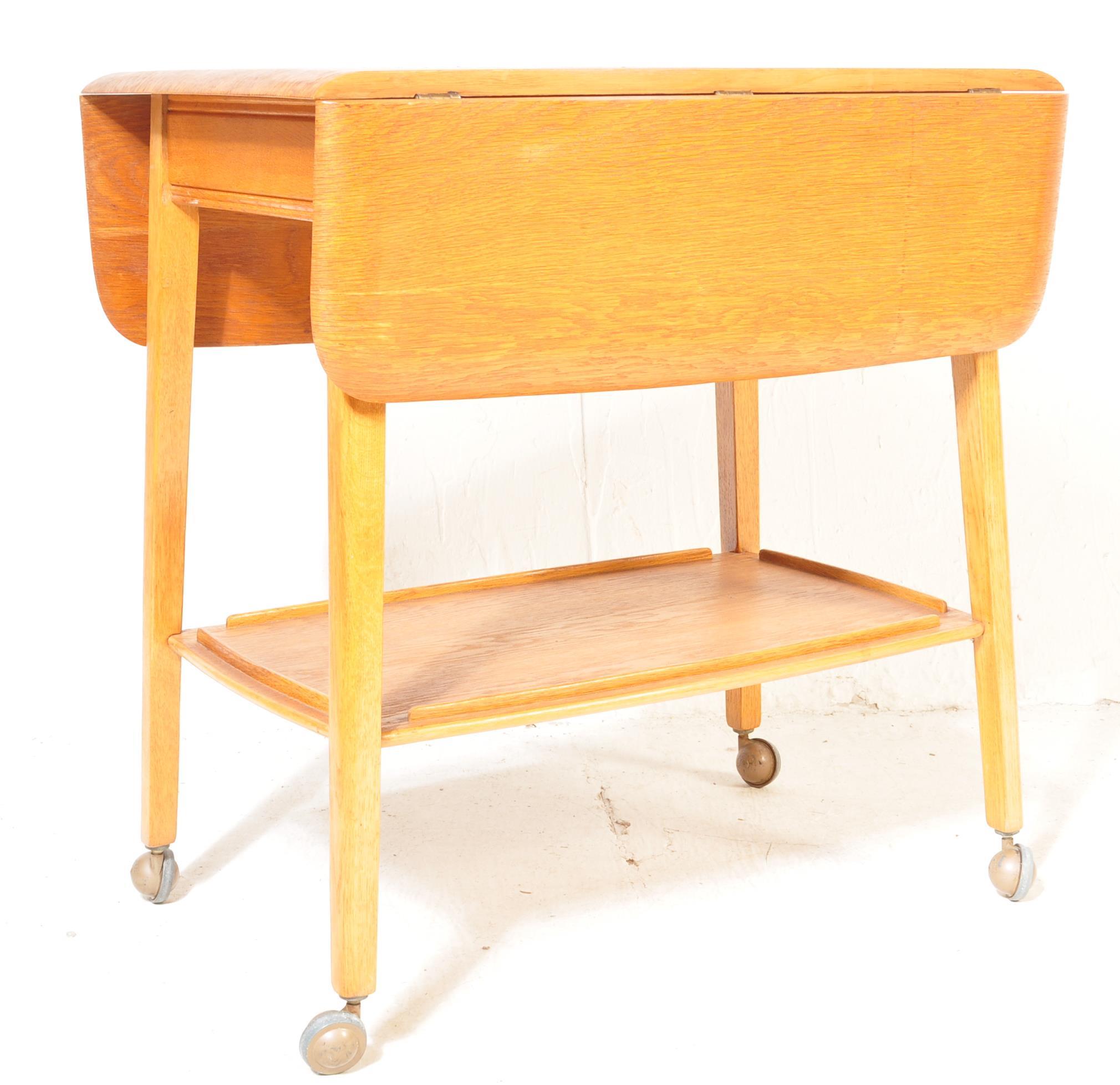 MID 20TH CENTURY TEAK WOOD SERVING TROLLEY - Image 7 of 7