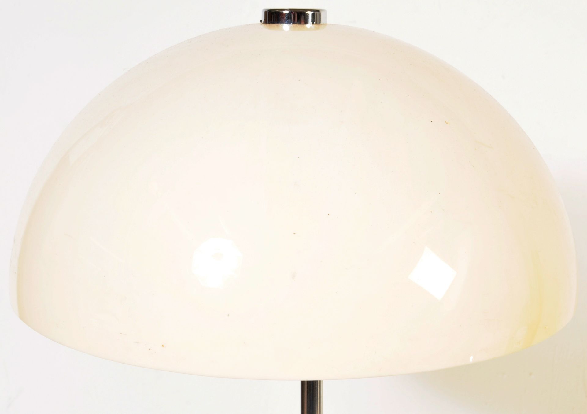 RETRO SCANDINAVIAN FAGERHULTS CHROME MUSHROOM FLOOR LAMP - Image 3 of 5