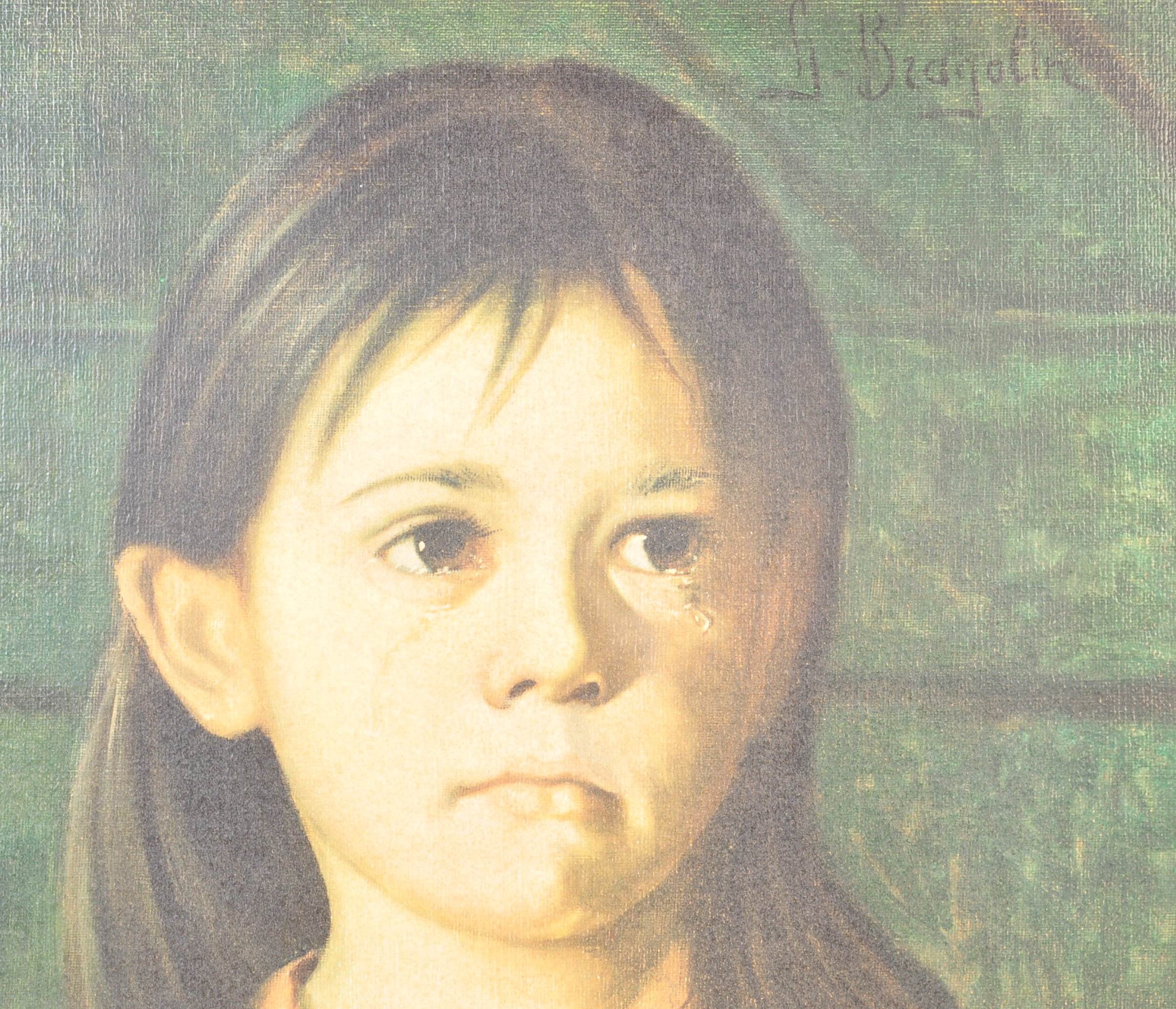 AFTER GIOVANNI BRAGOLIN - VINTAGE 20TH CENTURY 1960S BOOTS PRINT OF A YOUNG GIRL CRYING - Image 3 of 7