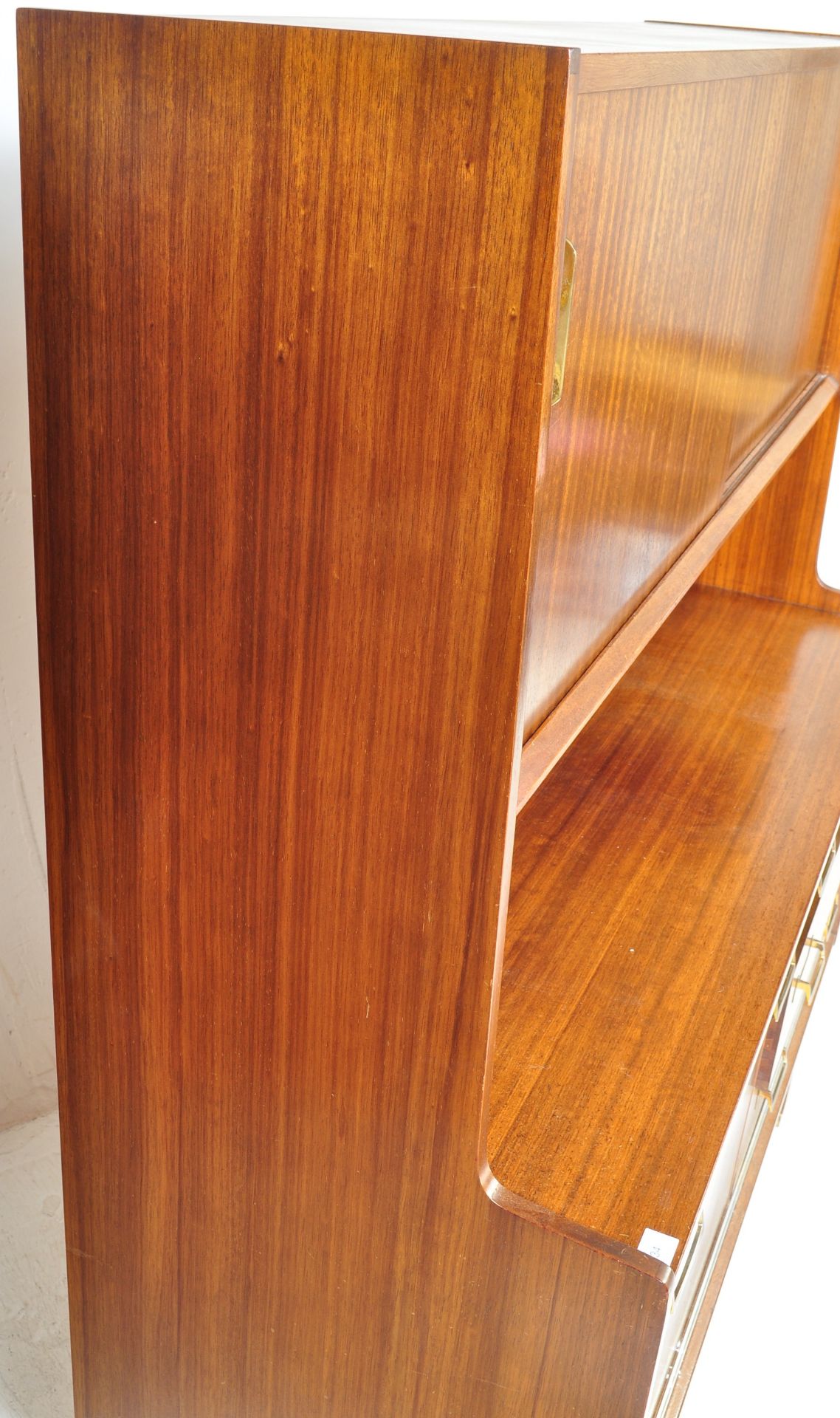 G PLAN TEAK WOOD UPRIGHT HIGHBOARD CREDENZA SIDEBOARD - Image 9 of 10