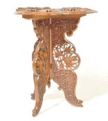 EARLY 20TH CENTURY ANGLO COLONIAL TEAK SIDE TABLE