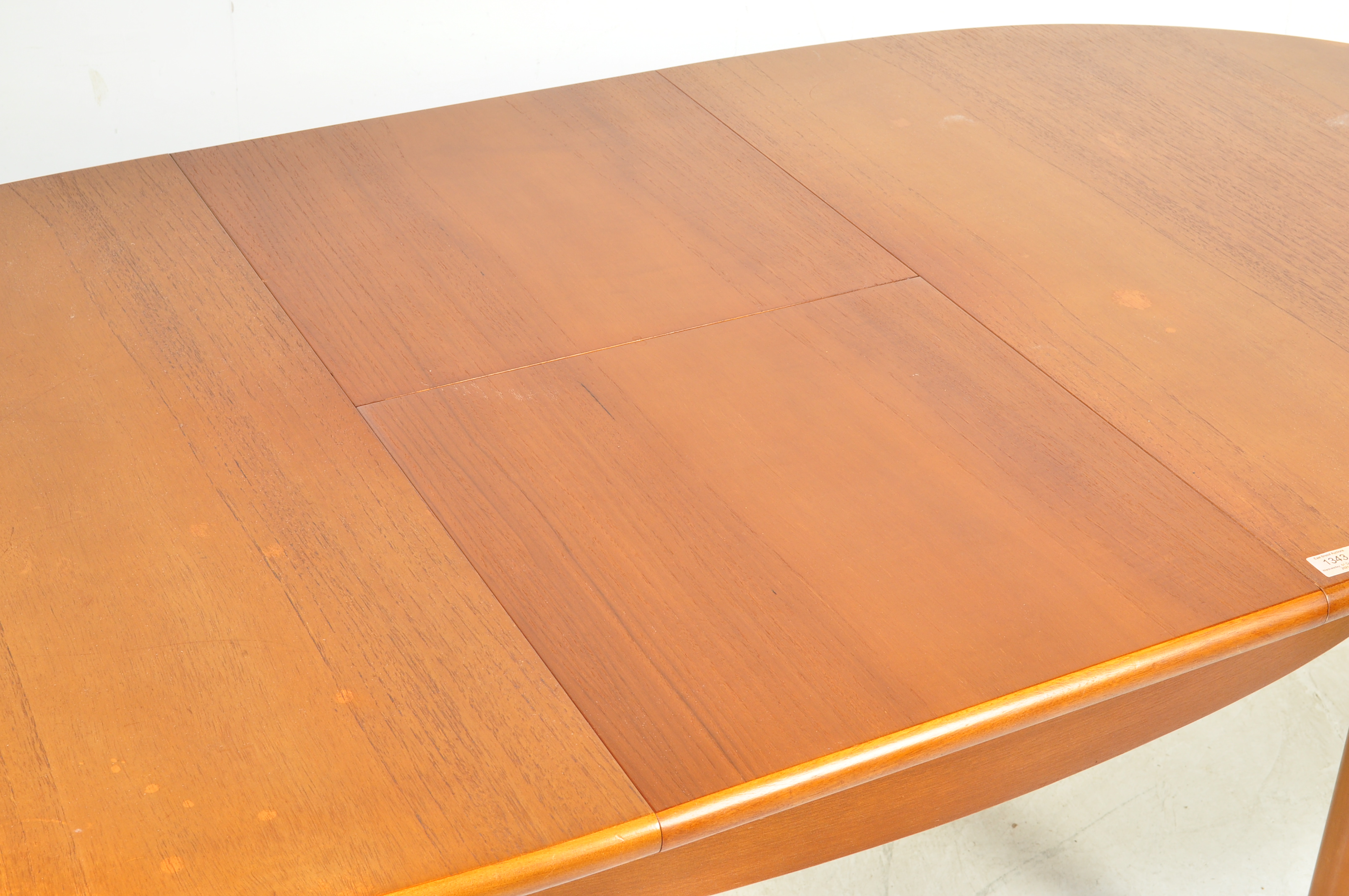 1970’S TEAK WOOD EXTENDING DINING TABLE AND FOUR CHAIRS - Image 7 of 9