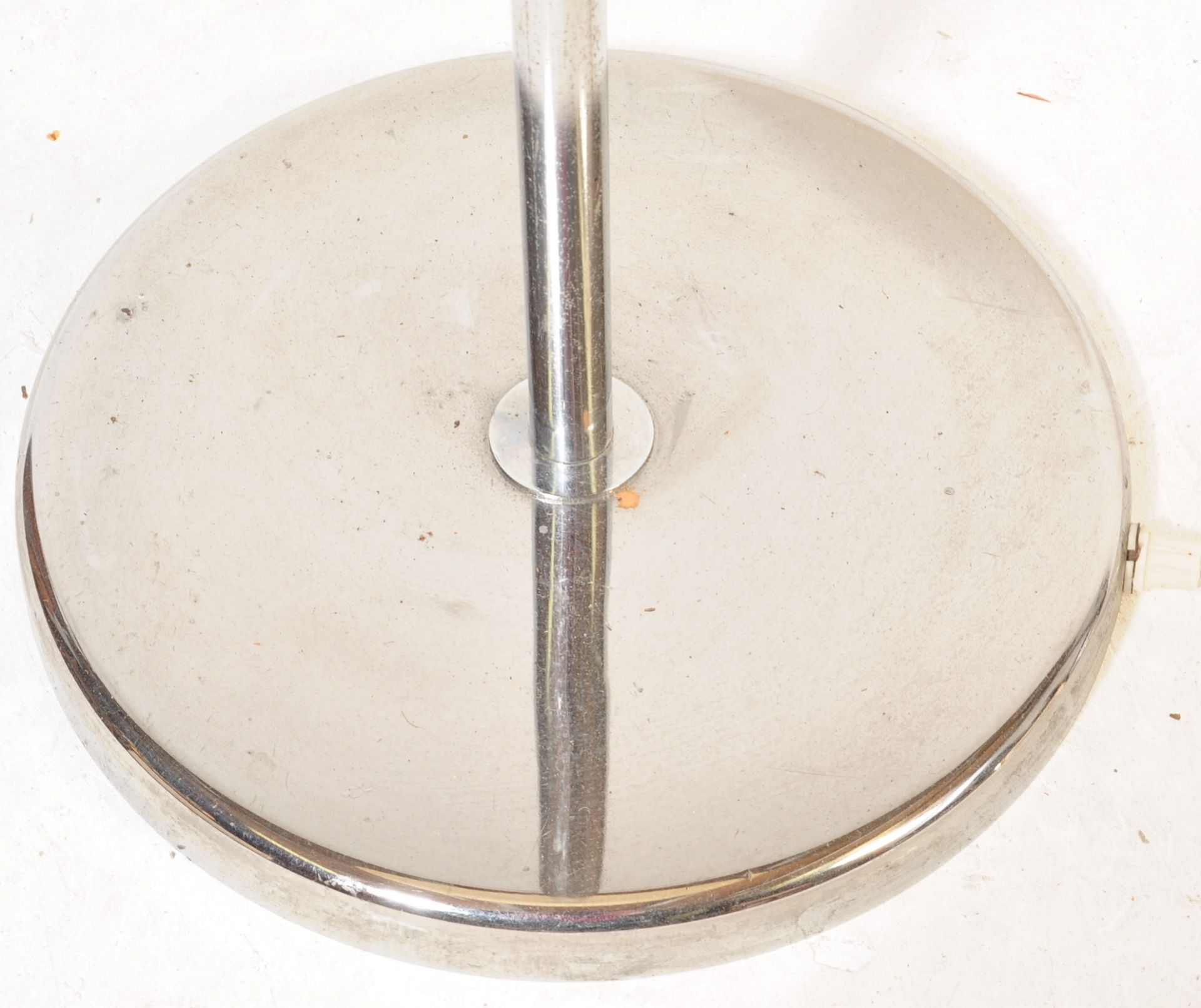 RETRO SCANDINAVIAN FAGERHULTS CHROME MUSHROOM FLOOR LAMP - Image 4 of 5