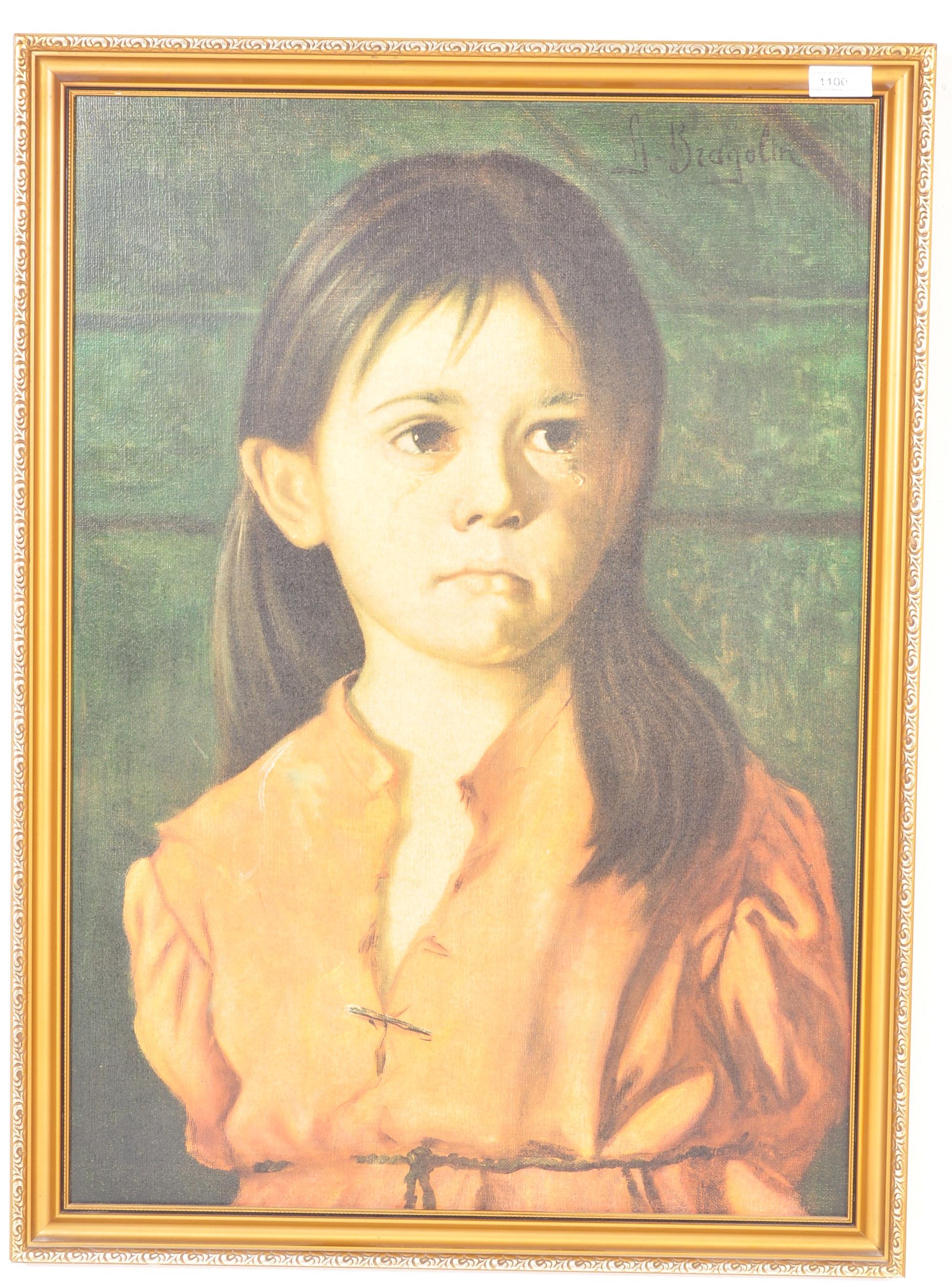 AFTER GIOVANNI BRAGOLIN - VINTAGE 20TH CENTURY 1960S BOOTS PRINT OF A YOUNG GIRL CRYING - Image 2 of 7