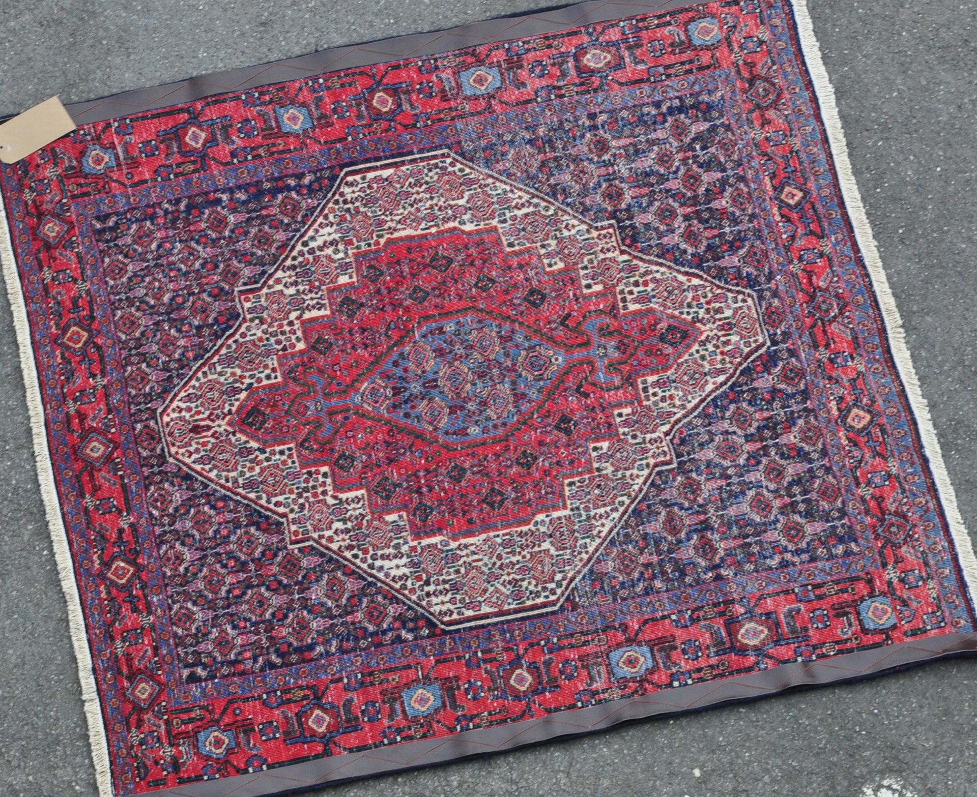 20TH CENTURY WOOL ON WOOL PERSIAN SENNEH RUG - Bild 5 aus 5