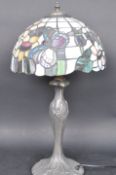 20TH CENTURY RETRO ART NOUVEAU TIFFANY STYLE LAMP