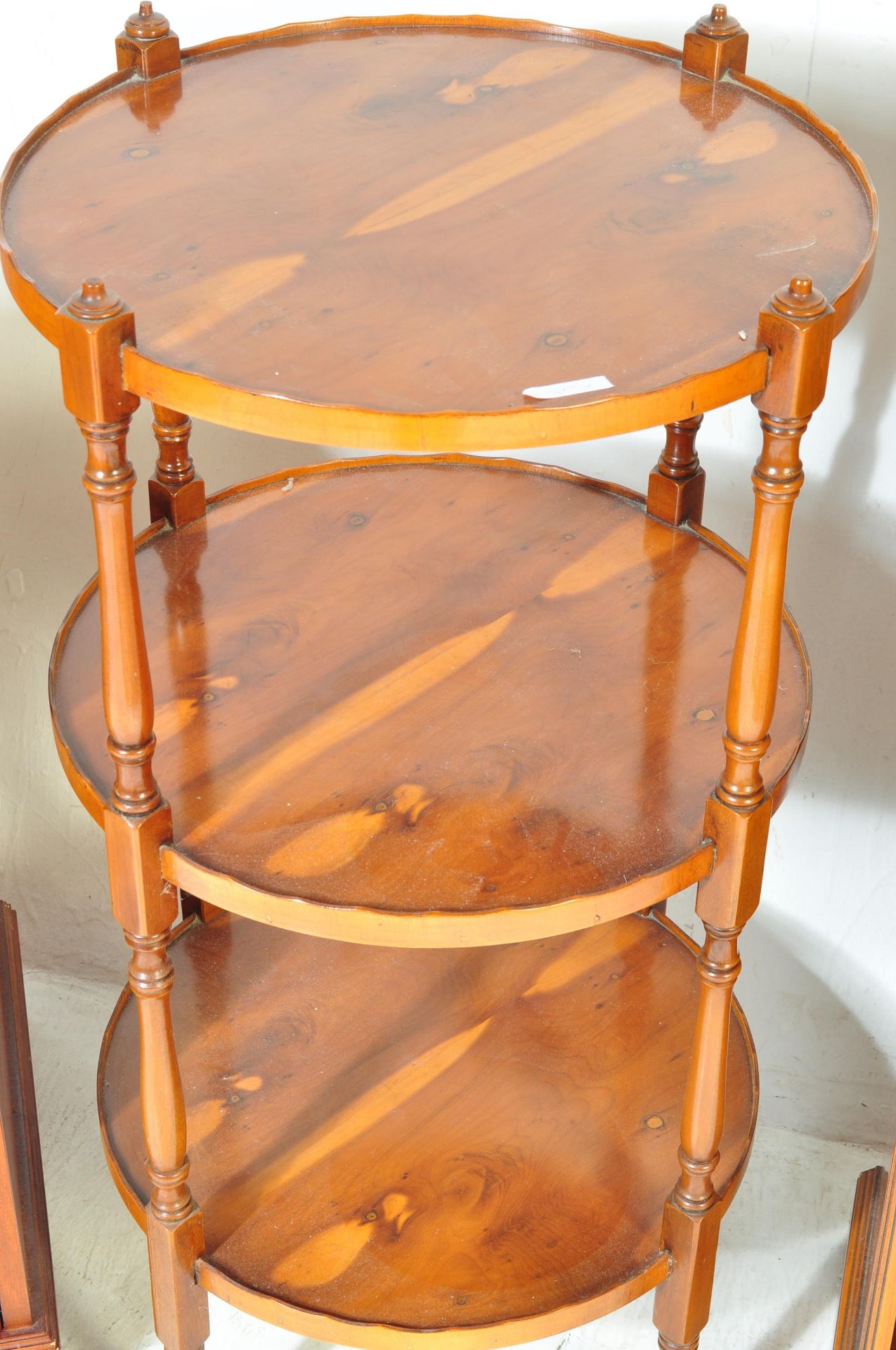 COLLECTION OF YEW WOOD REGENCY FURNITURE - Image 6 of 7