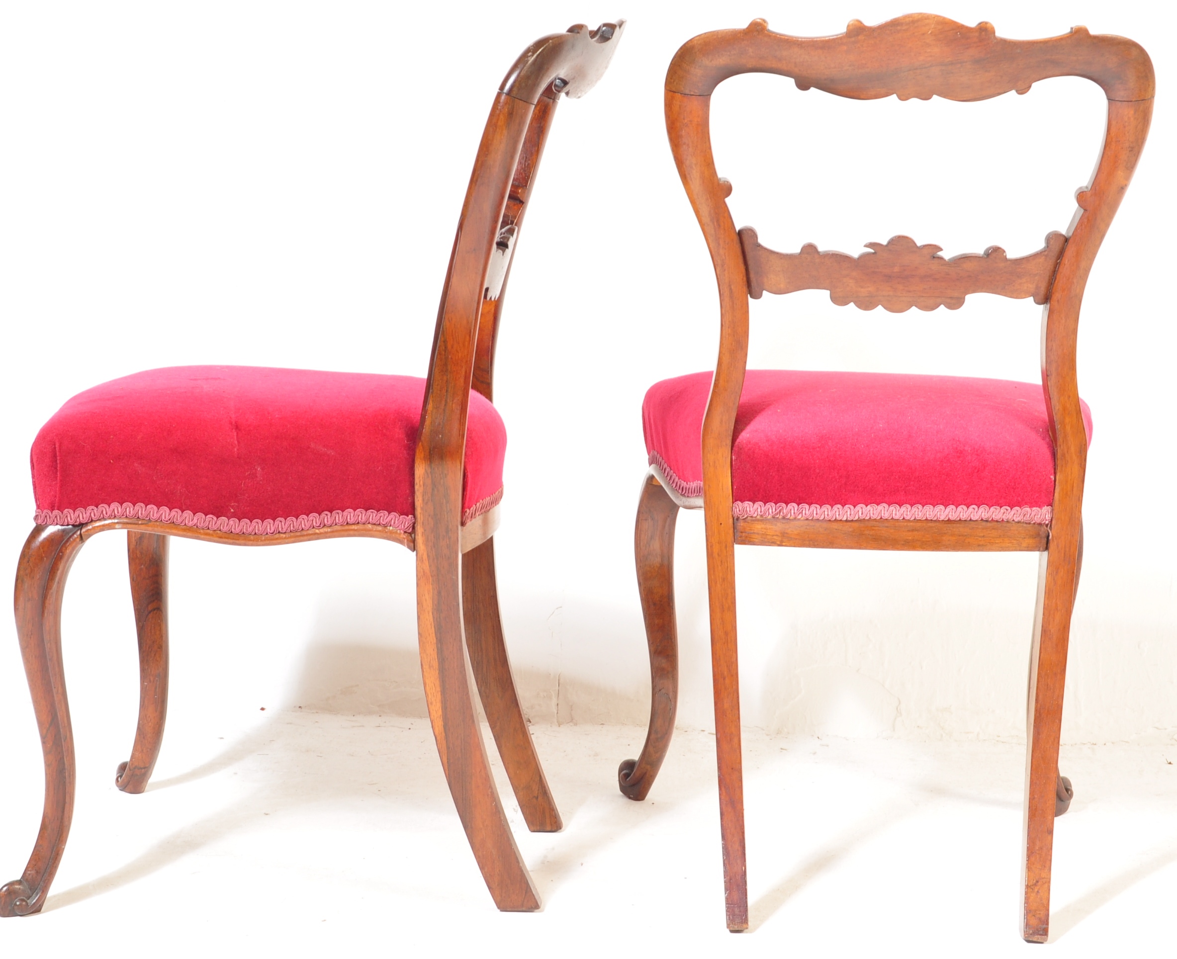 19TH CENTURY MAHOGANY BALLOON BACK DINING CHAIRS - Image 6 of 6