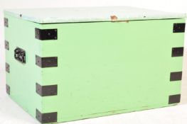 VICTORIAN PAINTED PINE WORK BOX - BLANKET BOX